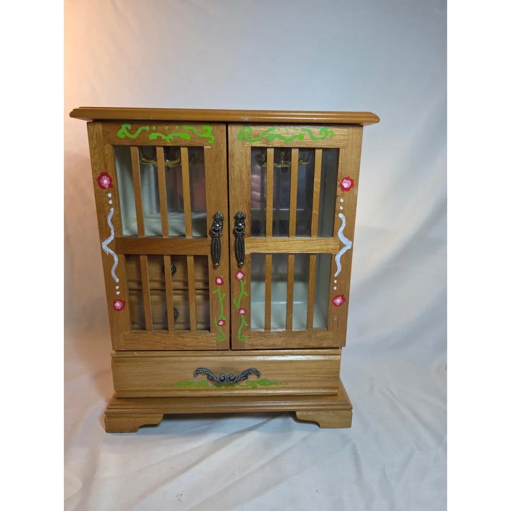 Handpainted Wooden Jewelry Box
